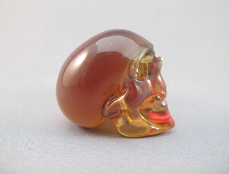 AB-15 : Genuine Amber Crystal Skull