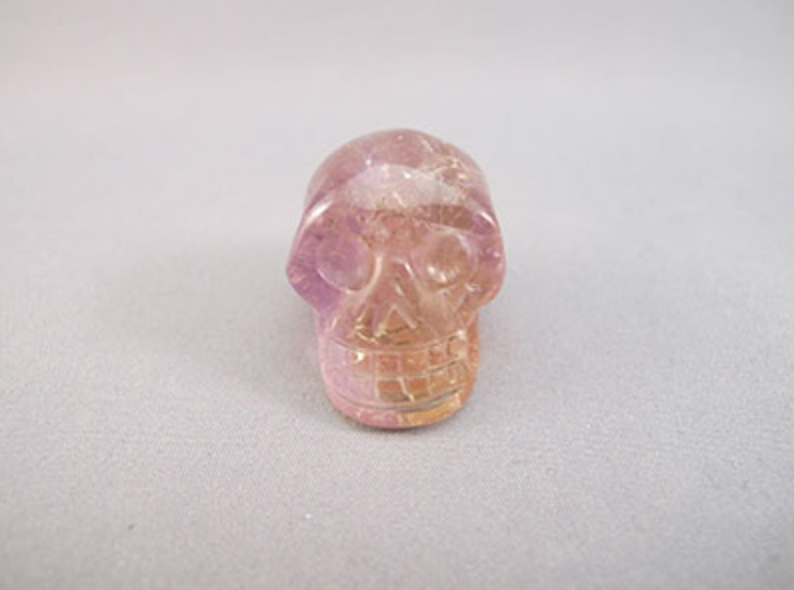 AM-S-22 :  Cloudy Purple Ametrine Crystal Skull