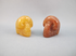 AV-S-015-yr : Yellow and Red Aventurine Crystal Skulls Set