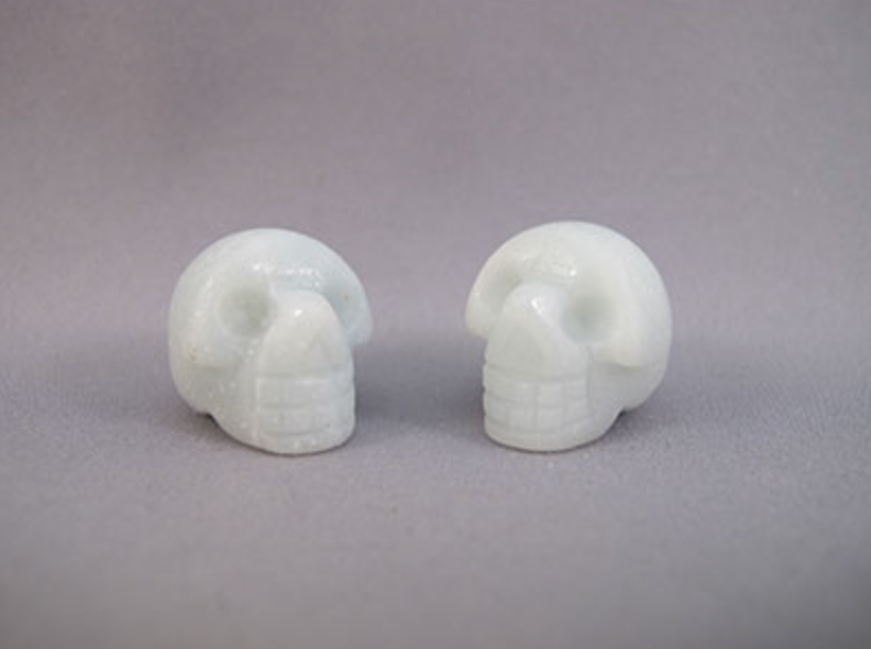 AMA-S-12-s : Amazonite Duo Mini Crystal Skulls