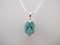 J-SS-AMA-8 : Sterling Silver Amazonite Crystal Skull Pendant