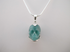 J-SS-AMA-8 : Sterling Silver Amazonite Crystal Skull Pendant