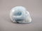 AQ-S-40-sbw : Solid Blue/White Aquamarine Crystal Skull