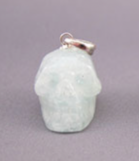 AQP-1-S : Aquamarine Crystal Skull Pendant (small)