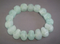J-B-AQ : XL Crystal Skull Bead Bracelet - Aquamarine