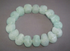 J-B-AQ : XL Crystal Skull Bead Bracelet - Aquamarine