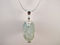 J-SS-AM-15 : 46 Carats Sterling Silver Aquamarine Crystal Skull Pendant