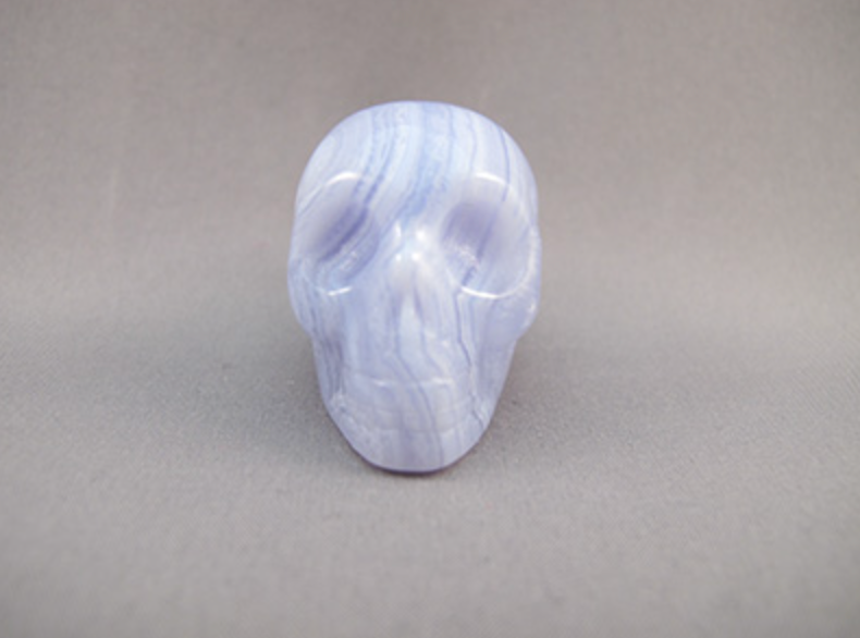 BLA-S-30 : Blue Lace Agate Crystal Skull