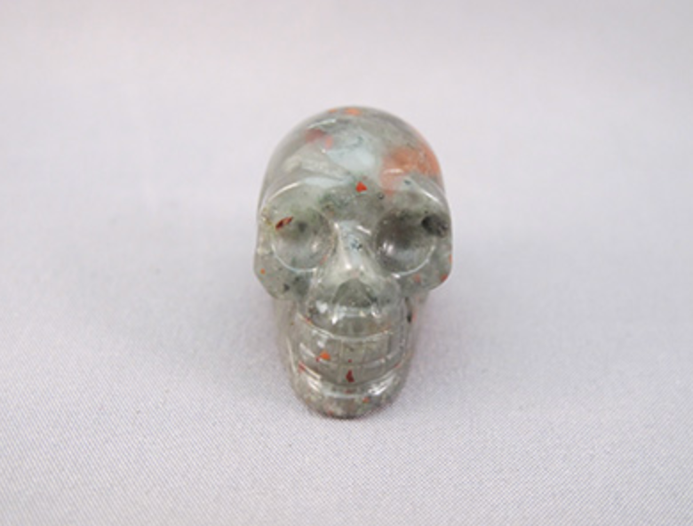 B-S-13 : African Bloodstone Crystal Skull