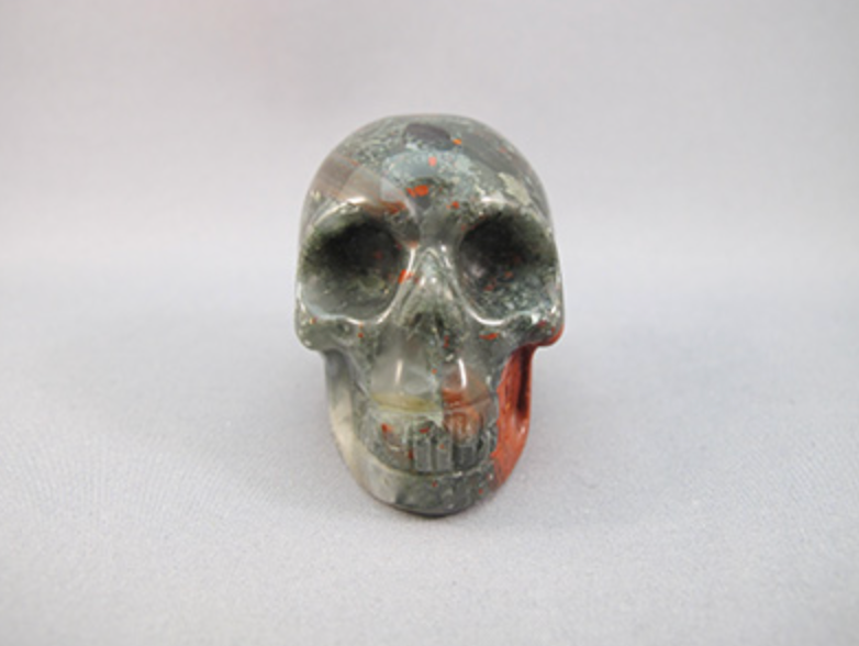 B-S-90 : African Bloodstone Crystal Skull