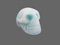 BAR-S-150 : Blue Aragonite Crystal Skull