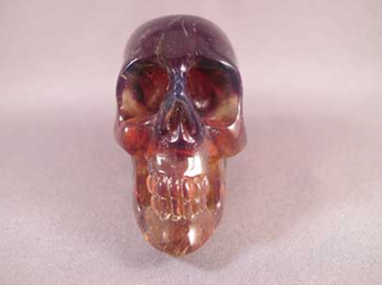BAB-32 : Sumatran Blue Amber Crystal Skull
