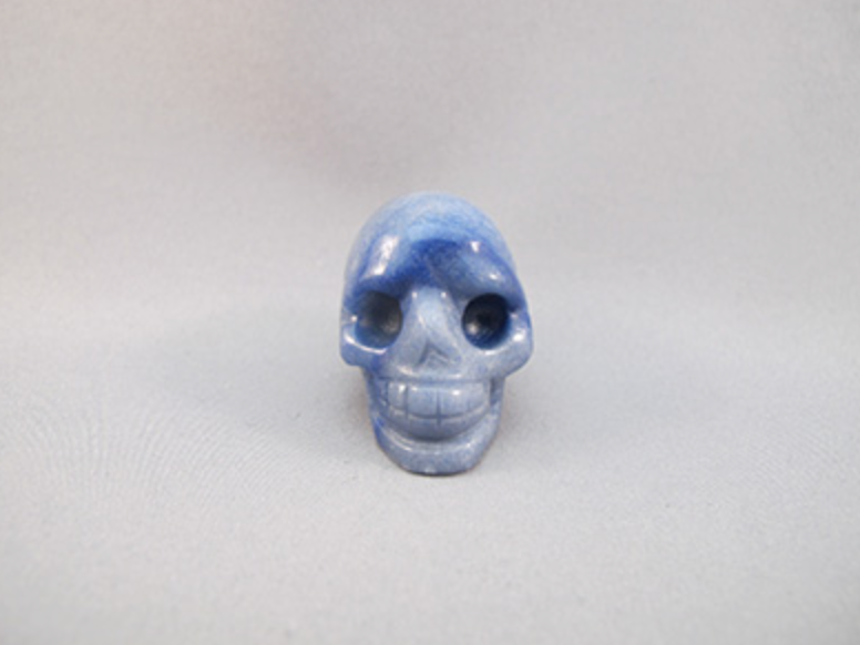 BQ-S-40 : Blue Quartz Crystal Skull