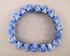 J-B-BQ : XL Crystal Skull Bead Bracelet - Blue Quartz