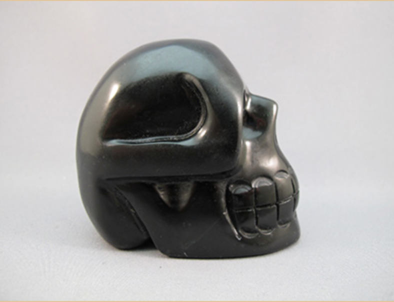 BJ-M-380 : Black Jade Crystal Skull