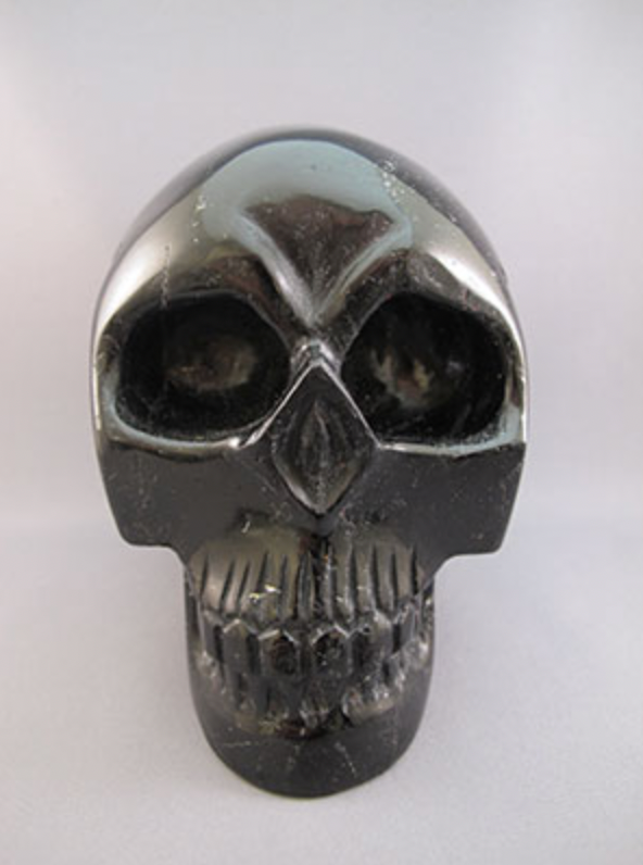 BT-L-2799 : Black Tourmaline Crystal Skull
