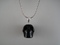 SP-1-BT : Black Tourmaline Crystal Skull Pendant (small)