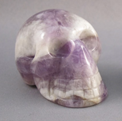 CA-S-135 : Chevron Amethyst Crystal Skull