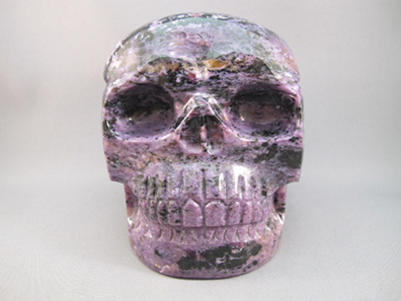 CH-L-1651 : Charoite Crystal Skull