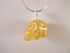 SP-1-C  : Citrine Crystal Skull Pendant (small)