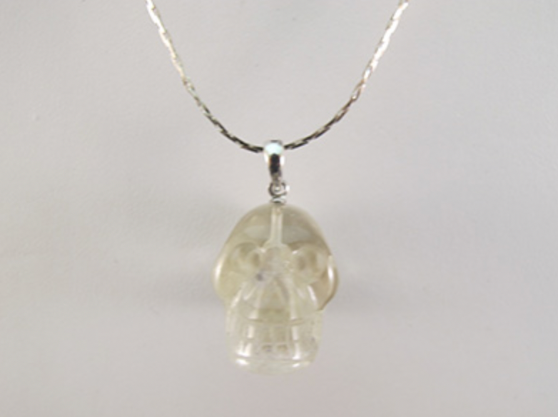 MP-1-C  : Citrine Crystal Skull Pendant (medium)