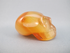 CR-S-40-m : Mayan-Style Carnelian with Chalcedony Crystal Skull