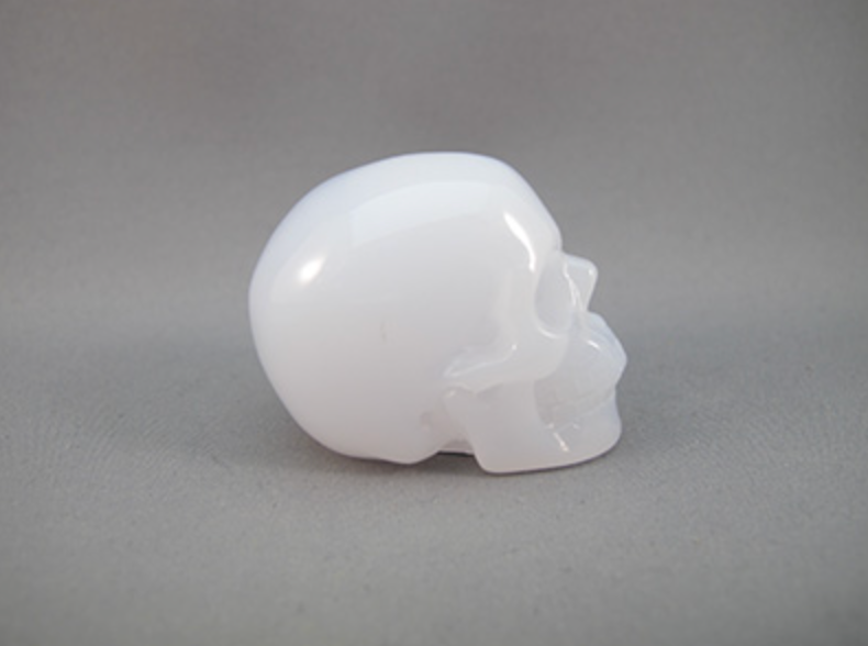 CHL-S-60-lb : Light Blue Chalcedony Crystal Skull