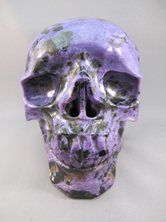 CH-L-3230 : Charoite Crystal Skull