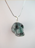 MP-1-E :  Emerald Crystal Skull Pendant (medium)
