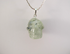SP-1-EP : Epidote in Prehnite Crystal Skull Pendant (small)