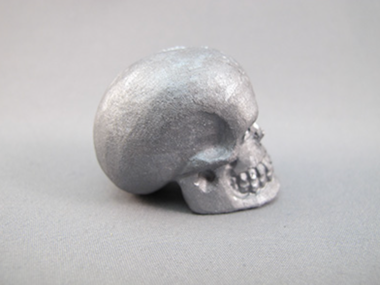 ES-S-40-s : Silver-Vein Elemental Silica Crystal Skull