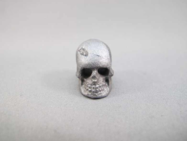 ES-S-0004-V-MR  : Mars Rock Energized Elemental Silica Crystal Skull with Veins