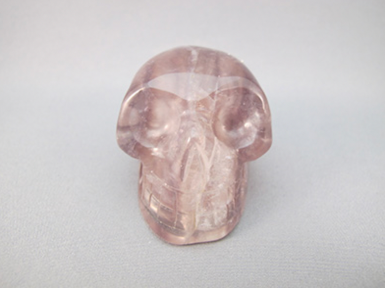 F-S-100-P-L : Light Purple Fluorite Crystal Skull