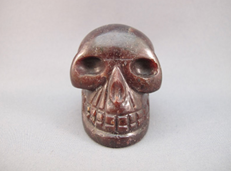 G-M-243 :  Garnet Crystal Skull