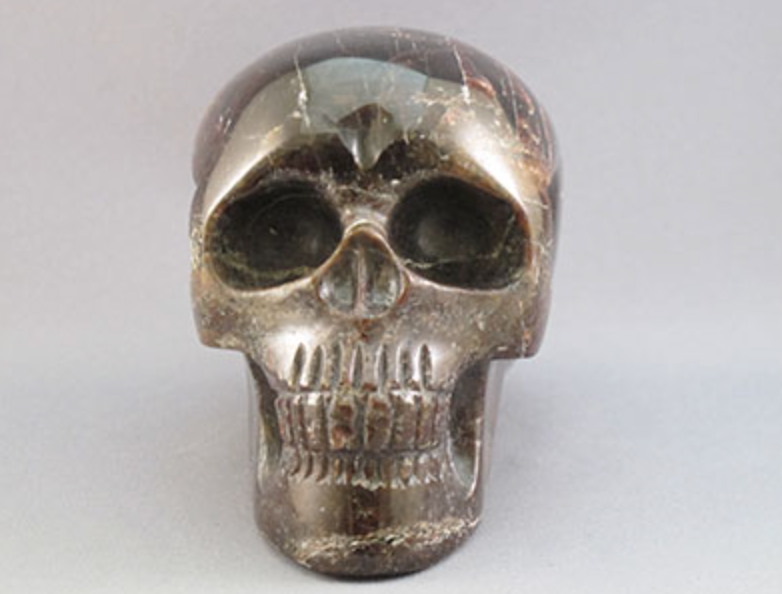 G-L-1336  : Double-Star Garnet Crystal Skull