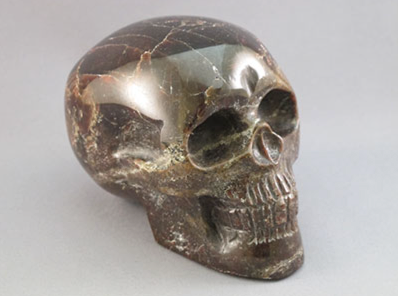 G-L-1336  : Double-Star Garnet Crystal Skull