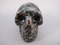 N-M-150-gt : Nuummite with Garnet Crystal Skull