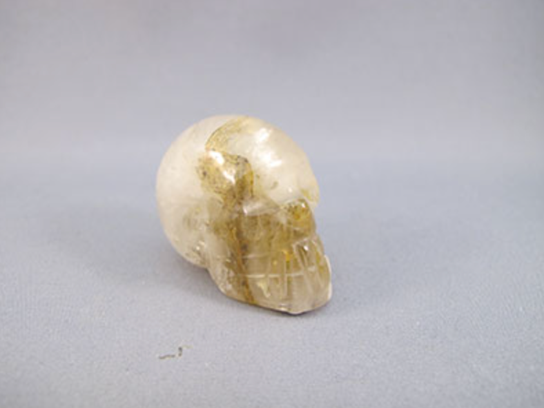 GH-S-30-d : Dendritic Golden Healer Crystal Skull