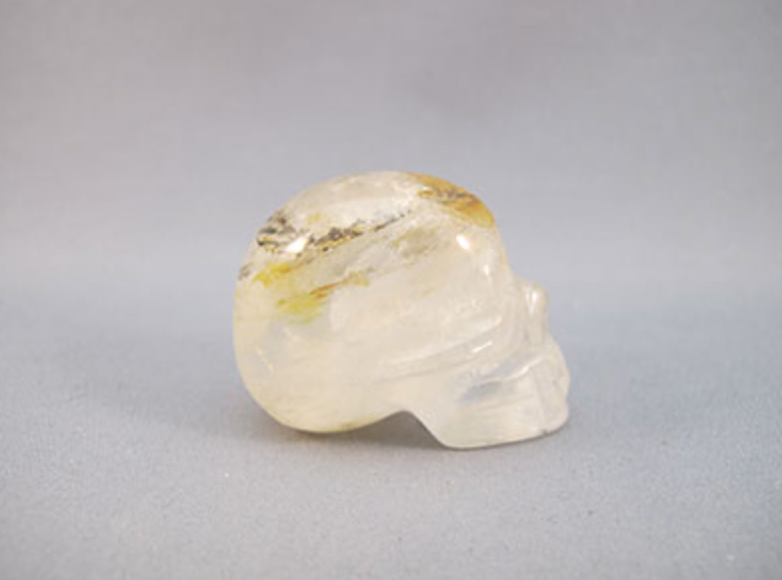 GH-S-45-d : Dendritic Golden Healer Crystal Skull