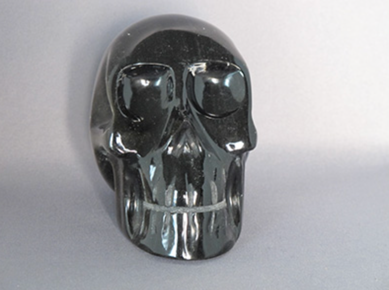 GSO-L-622 : Golden Sheen Obsidian Crystal Skull