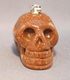 MP-1-GS : Goldstone Crystal Skull Pendant (medium)