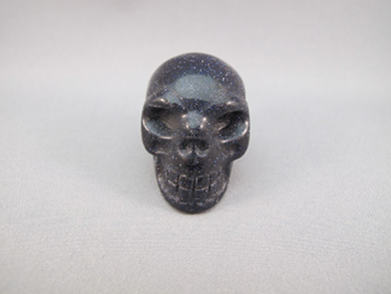 PGS-S-35 : Purple Goldstone Crystal Skull