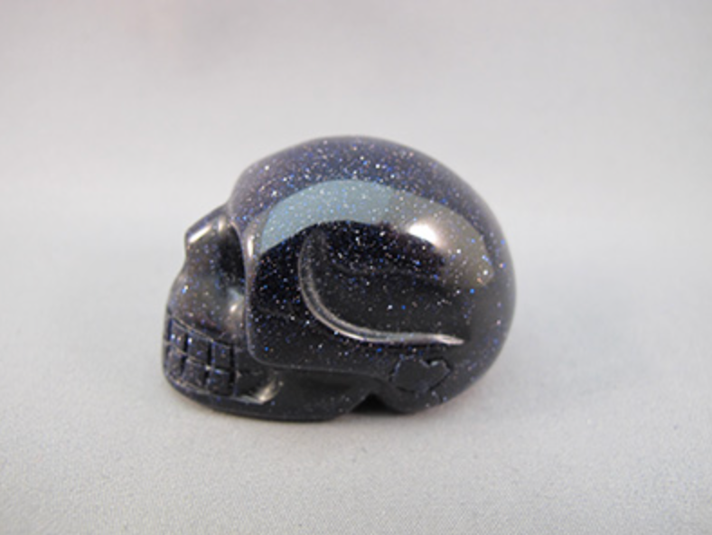 PGS-S-60 : Purple Goldstone Crystal Skull