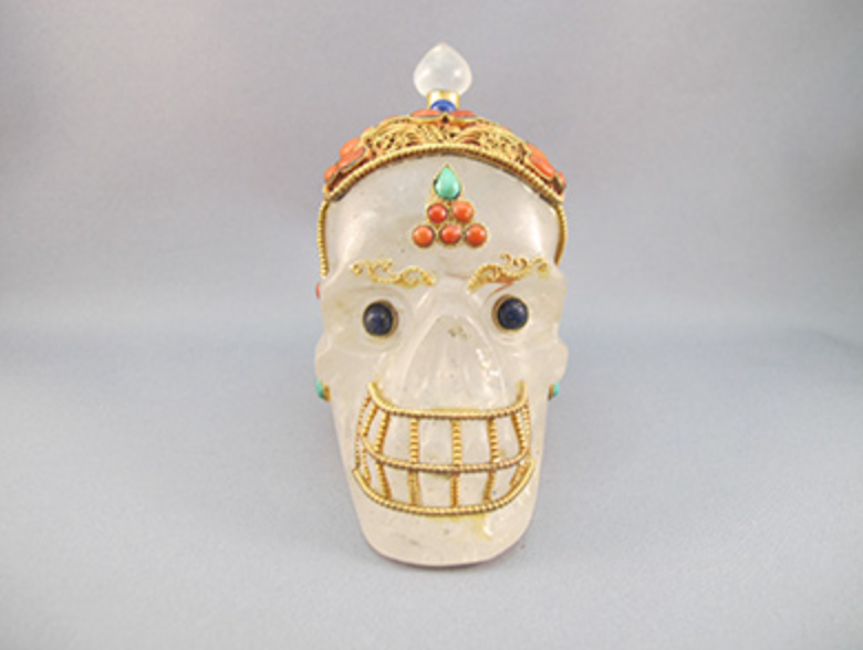 HQ-L-594 : Treasured Tibetan Crystal Skull
