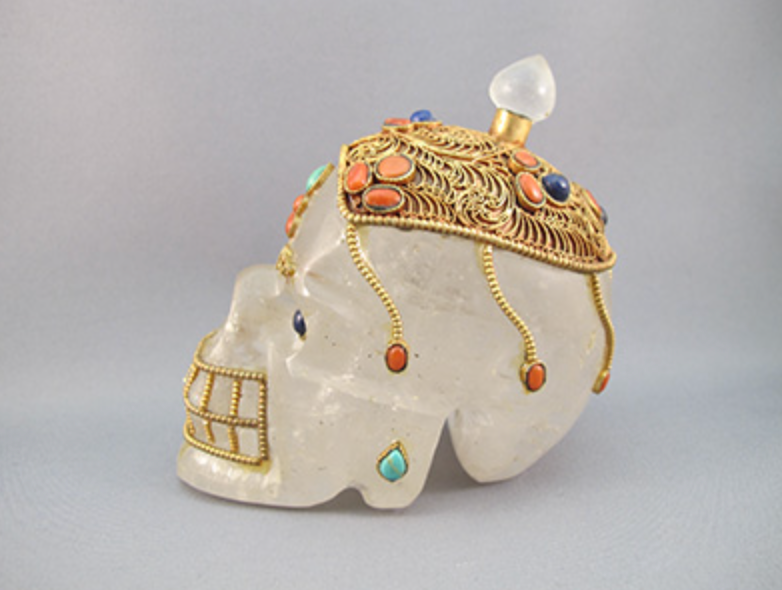 HQ-L-594 : Treasured Tibetan Crystal Skull
