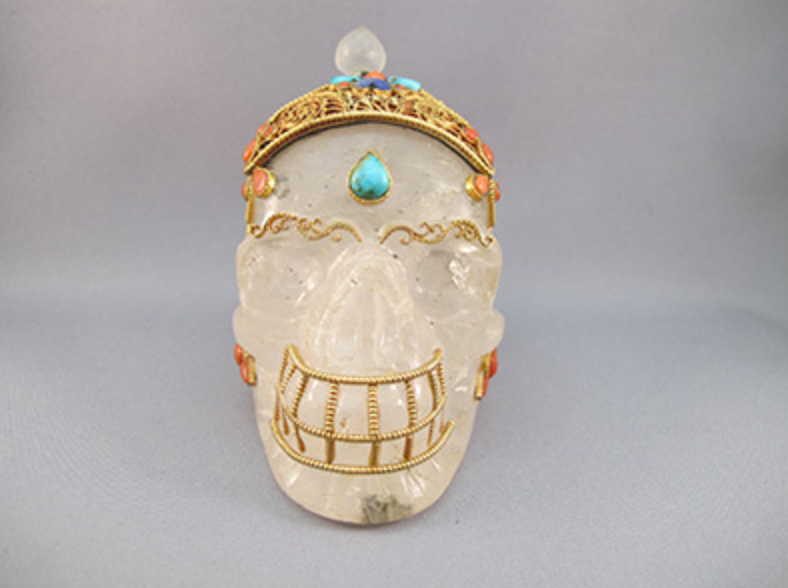 HQ-L-735 : Treasured Tibetan Crystal Skull