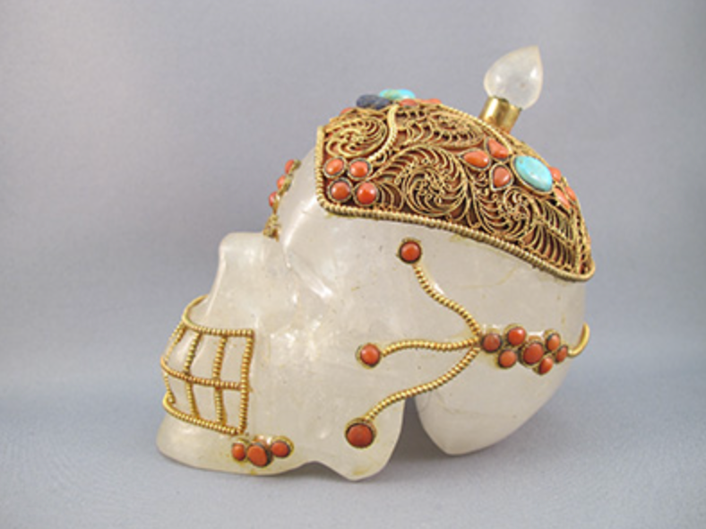 HQ-L-791 : Treasured Tibetan Crystal Skull