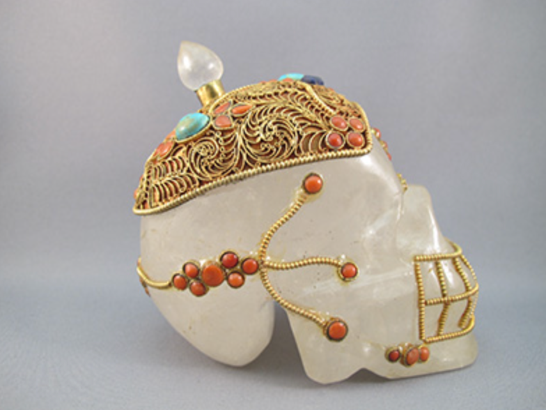 HQ-L-791 : Treasured Tibetan Crystal Skull