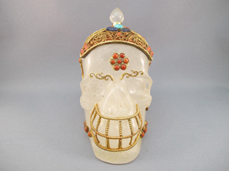 HQ-L-791 : Treasured Tibetan Crystal Skull