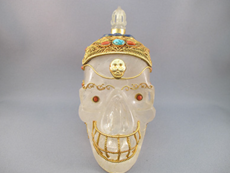 HQ-L-1153 : Treasured Tibetan Crystal Skull